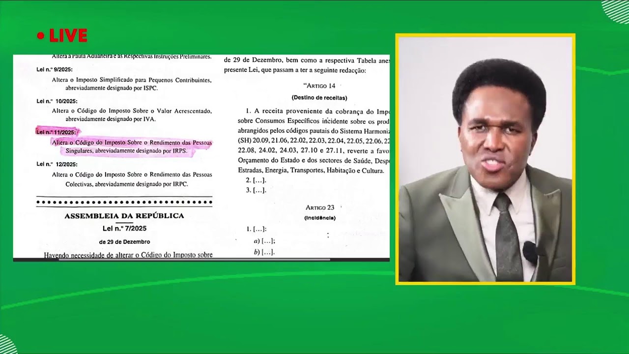 VENÂNCIO MONDLANE EM DIRETO COM SEU ESTADO GERAL DA NAÇÃO MOÇAMBICANA!
