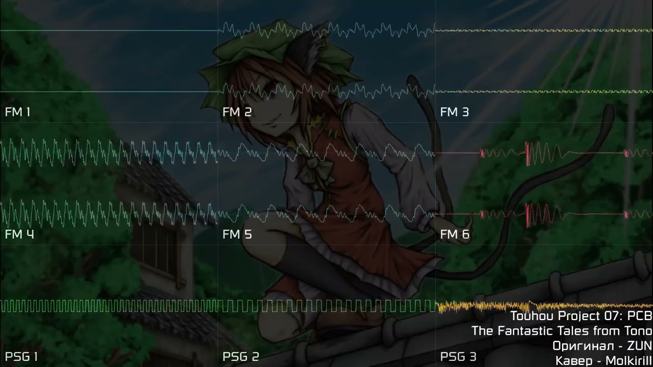 [Touhou Project] The Fantastic Tales from Tono (YM2612 + SN76489 | Sega Genesis, Furnace)