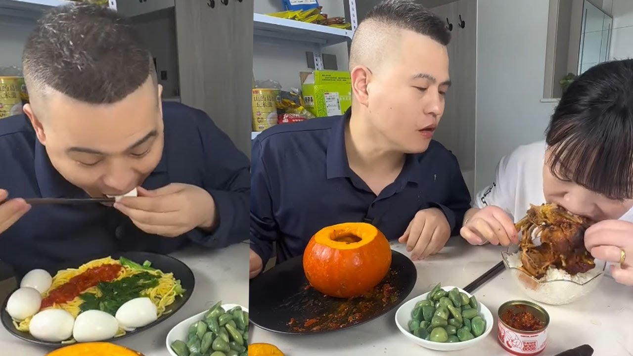 Prank Husband: In Order To Eat The Eggs, My Husband Missed The Chicken Legs Hidden In The Pumpkin