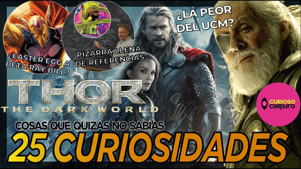 ​👱​🔨​⚡​ 25 Curiosidades de THOR: El Mundo Oscuro (2013) 🧛🔴​ | Cosas que quizás no sabías