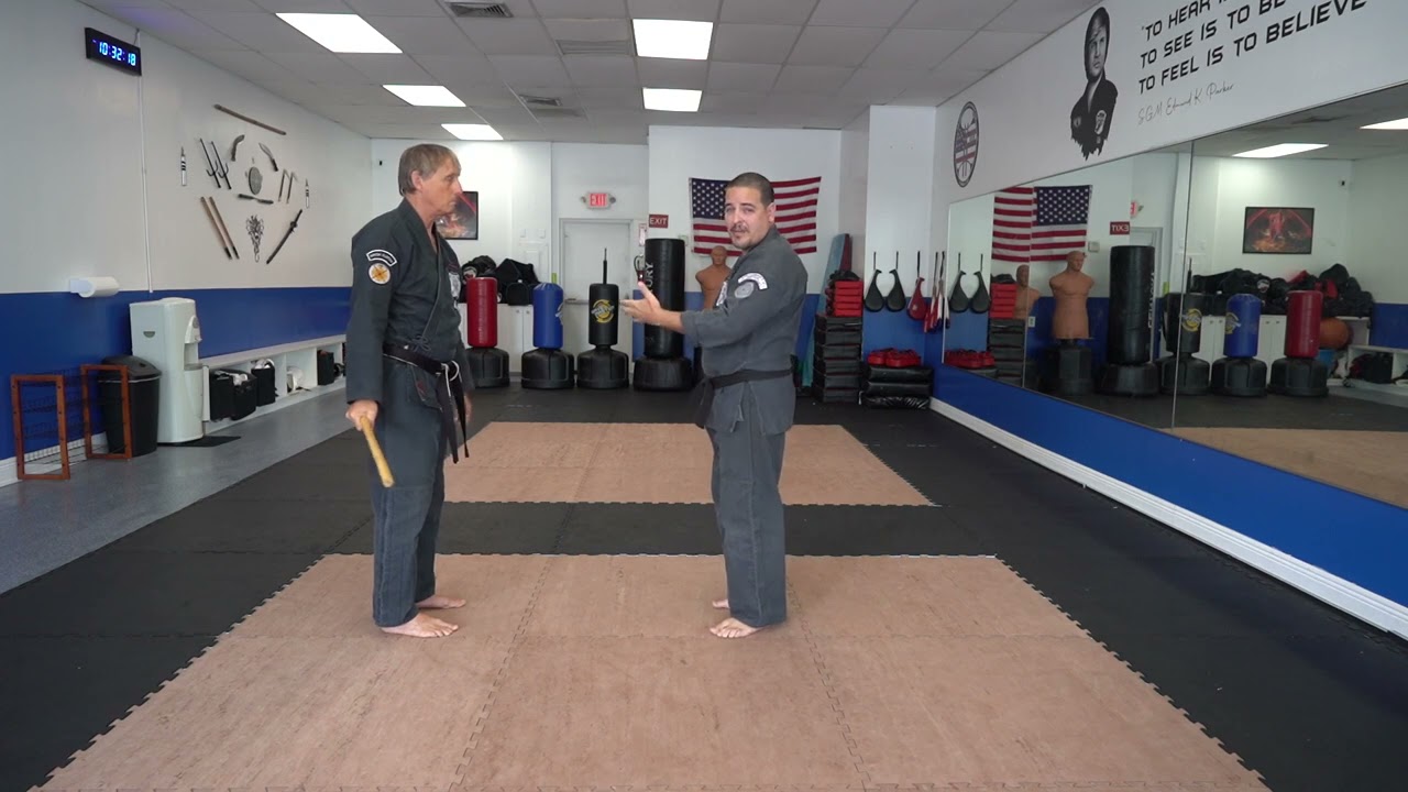 Executing the American Kenpo technique Calming the Storm