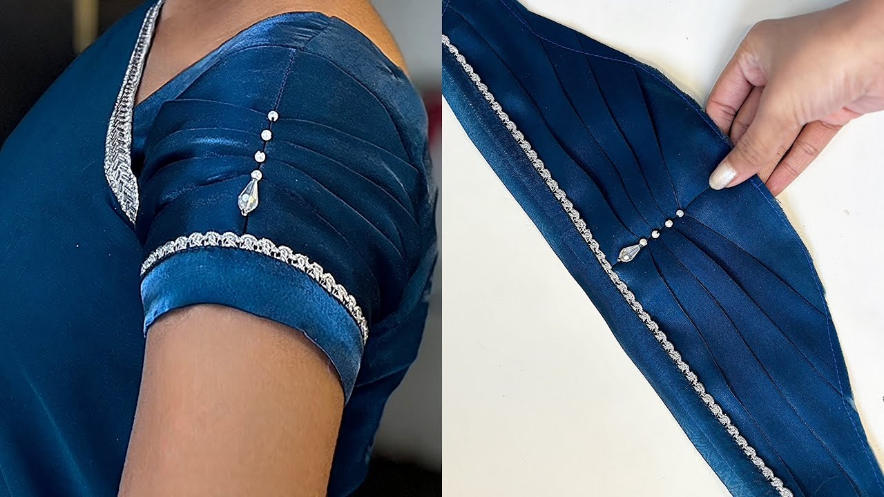 Trending sleeve design cutting and stitching| blouse sleeves design| बाजू का डिजाइन sleeves design|