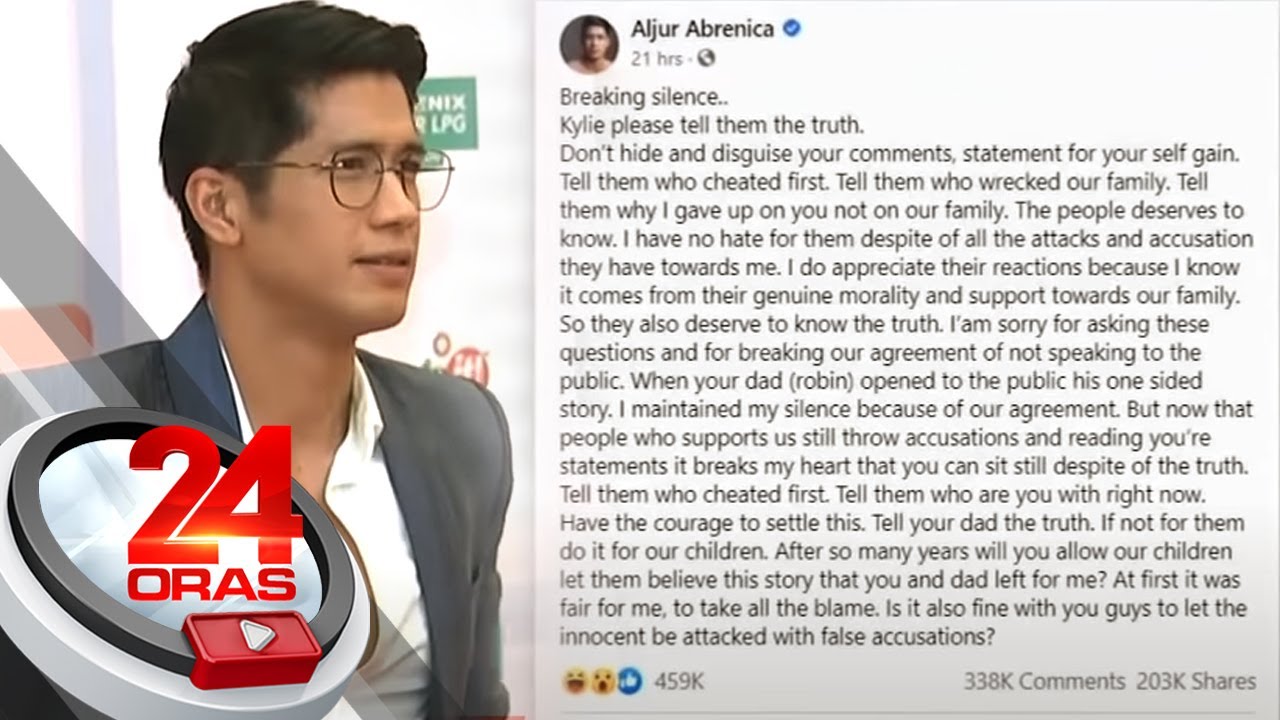 Aljur Abrenica breaks silence on split with Kylie Padilla | 24 Oras