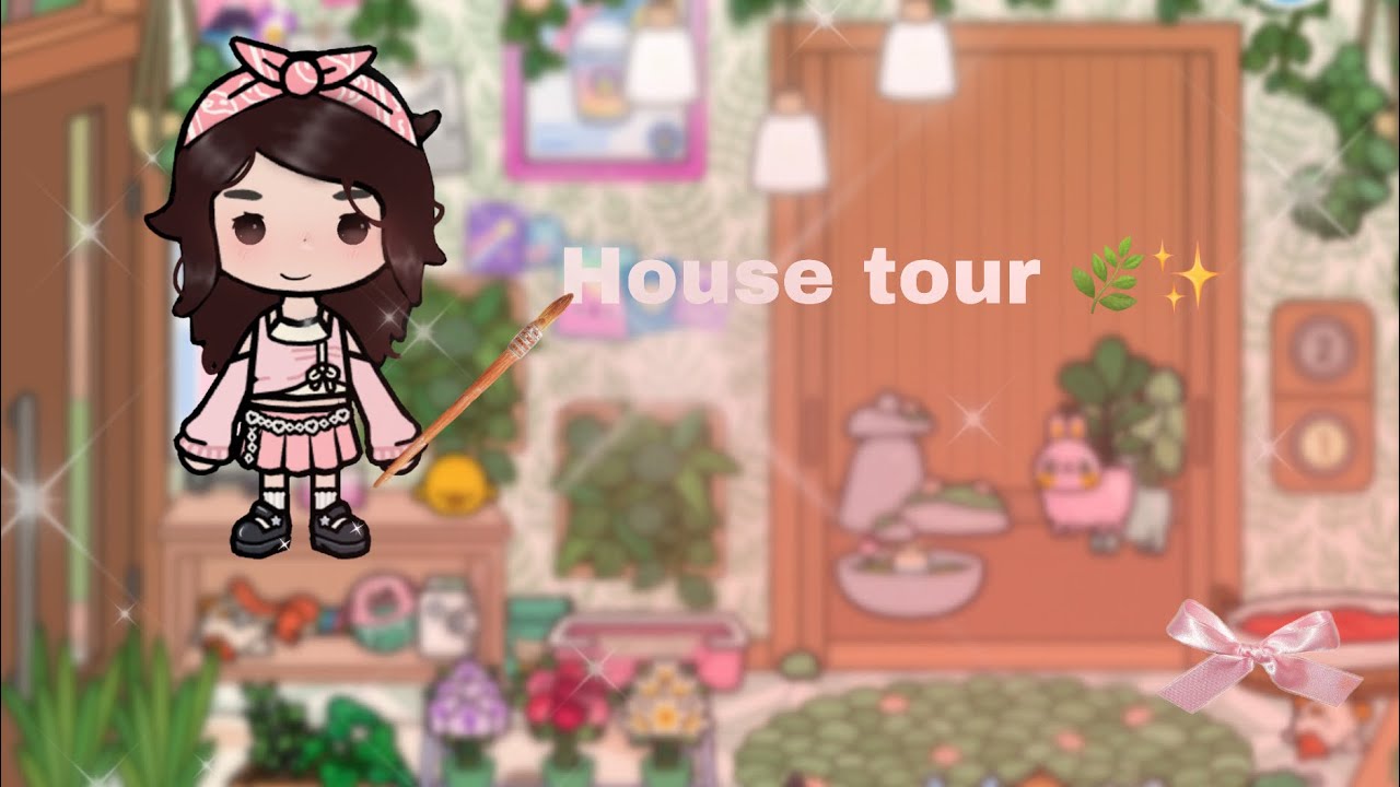 House tour pt 1🌸🧸( c’est ma cousine qui a fait 💗😝 ) || de 22h45 à 10h54  ✨🐾 || toca boca ✨🎀 || 