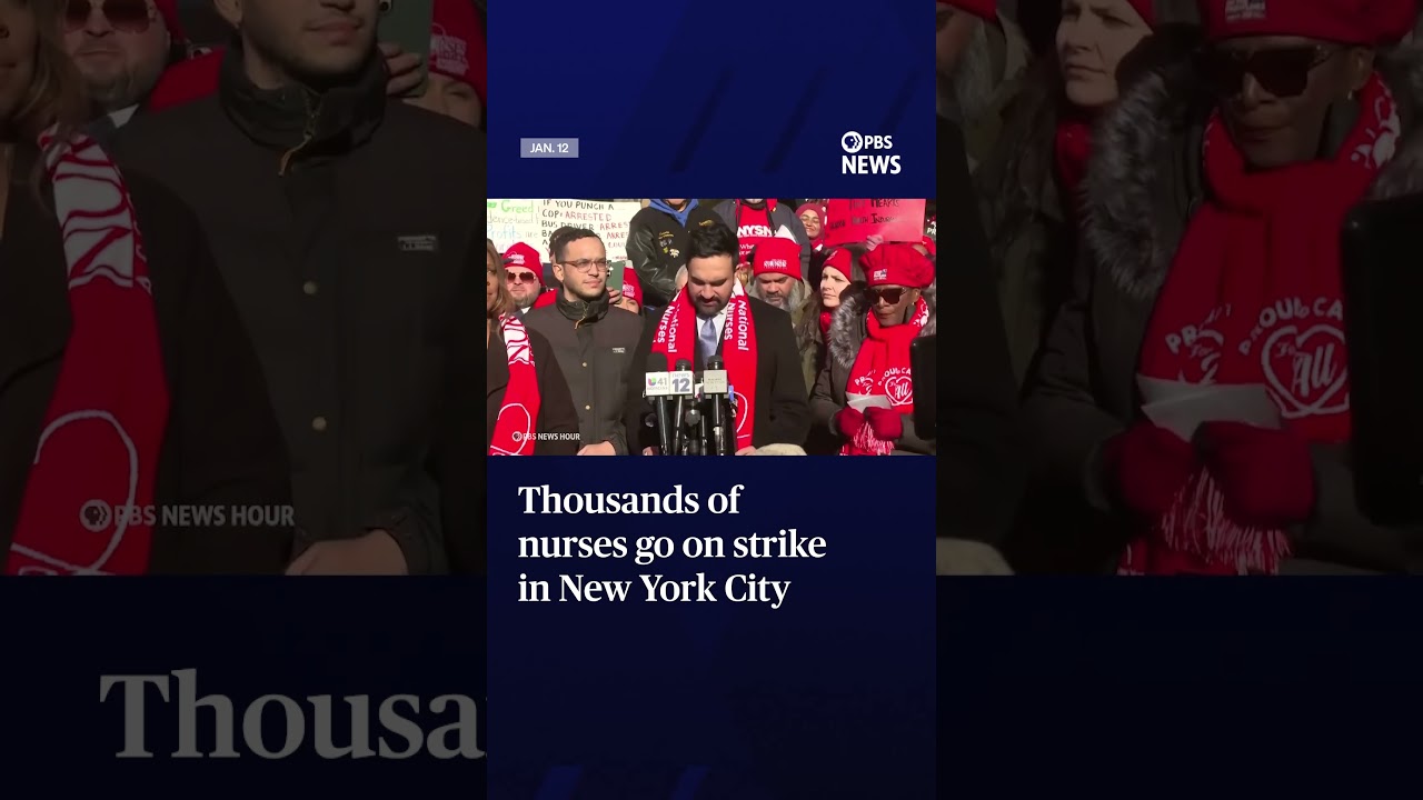 Thousands of nurses go on strike in New York City