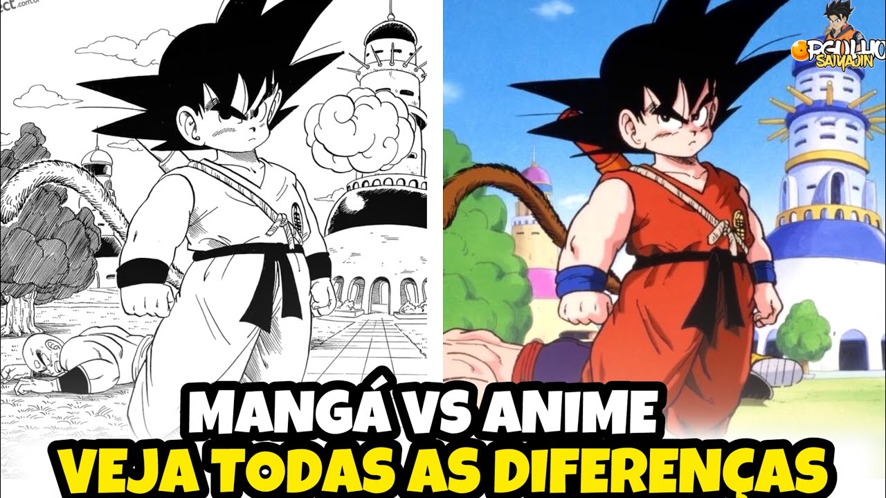 DRAGON BALL CLÁSSICO ANIME VS MANGÁ COMPLETO