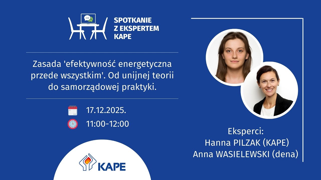 Zasada 'efektywność energetyczna przede wszystkim'. Od unijnej teorii do samorządowej praktyki.