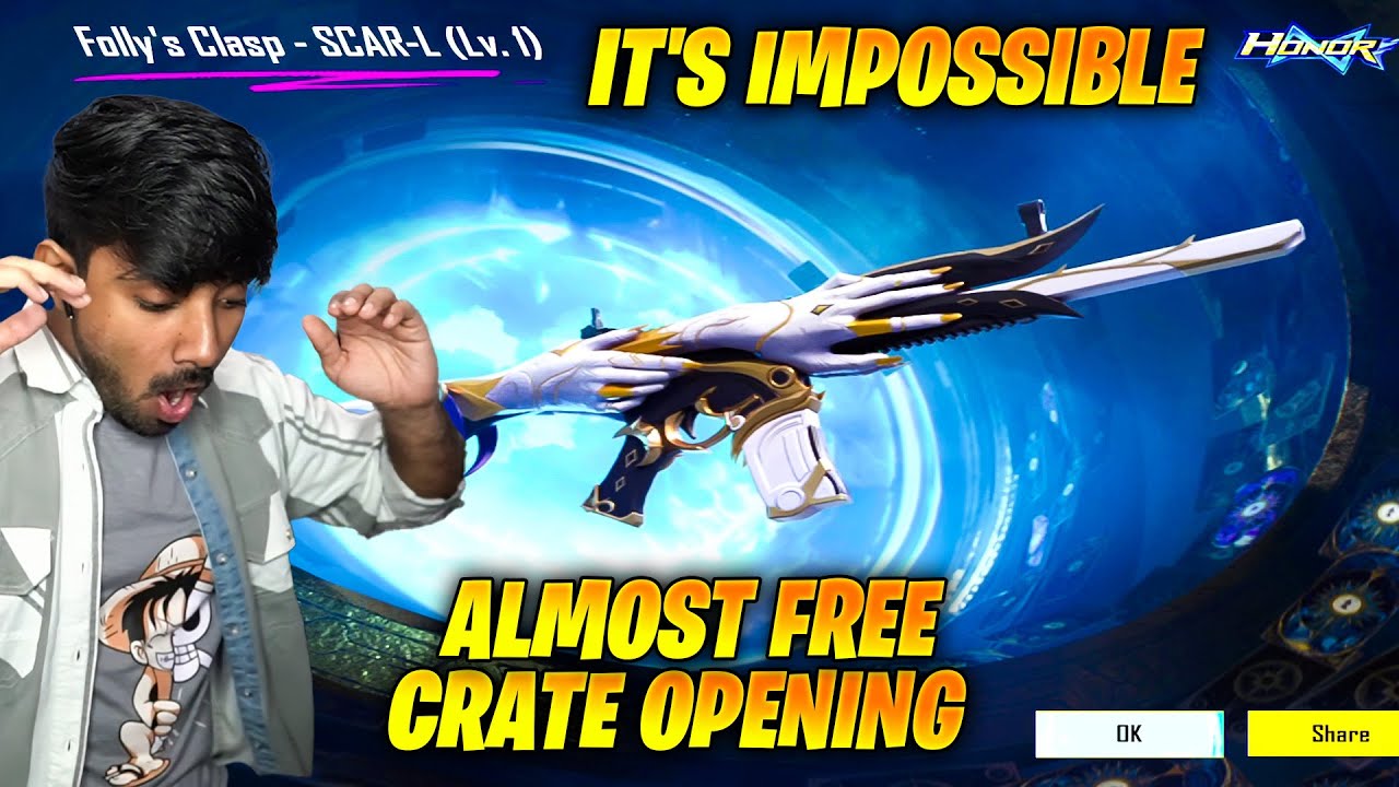 😱 OMG !! NEW SCAR-L ON-HIT EFFECT WITH THE FOOLS BLESSING ULTIMATE SET CRATE OPENING IN BGMI