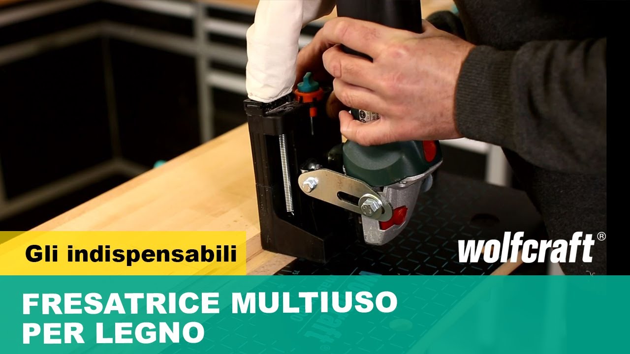 Fresare il legno con la fresatrice multiuso |wolfcraft