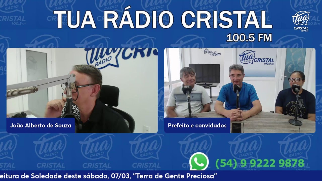 AO VIVO - PRGRAMA DA PREFEITURA MUNICIPAL DE SOLEDADE DESTE SÁBADO, 07/03, TERRA DE GENTE PRECIOSA