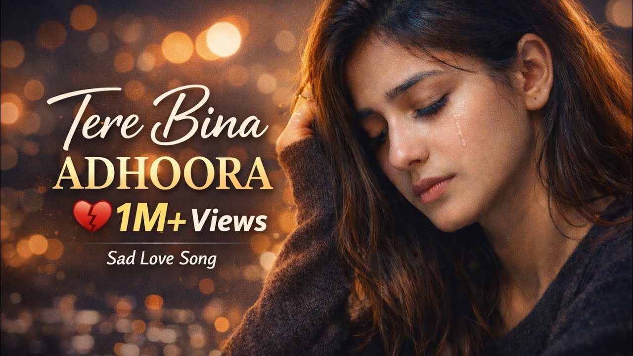 #TereBinaAdhoora#SadSong#RomanticSadSong#UrduSadSong#FemaleVoice#HeartTouching#BrokenHeart#AloneGirl
