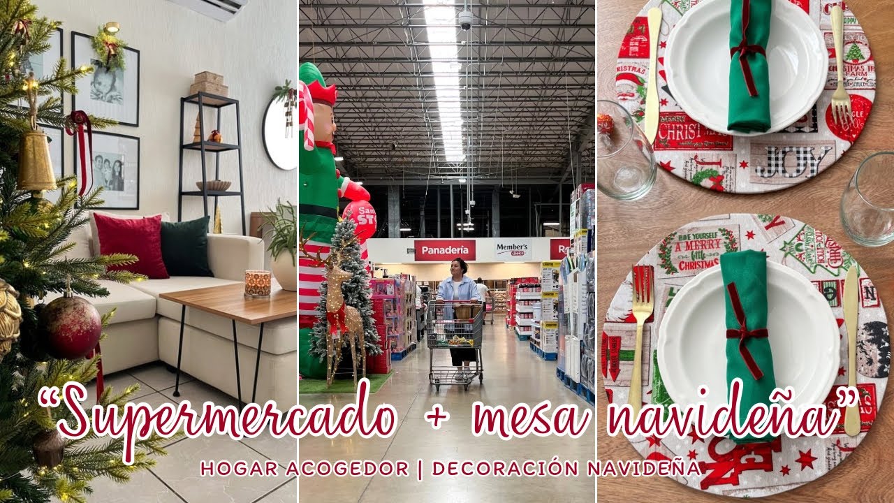 🎄 MESA NAVIDEÑA | SUPERMERCADO | DECORACIÓN NAVIDAD 2025 ✨ | AMA DE CASA