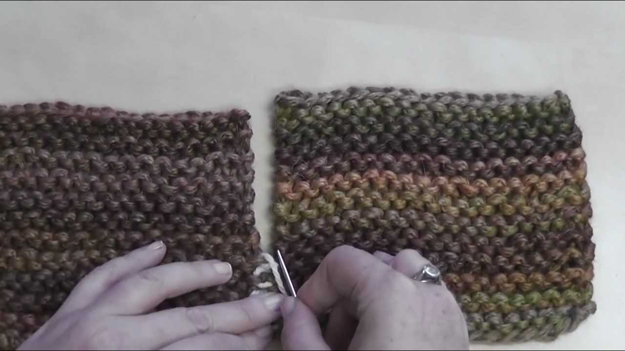 How to Seam: Garter Stitch