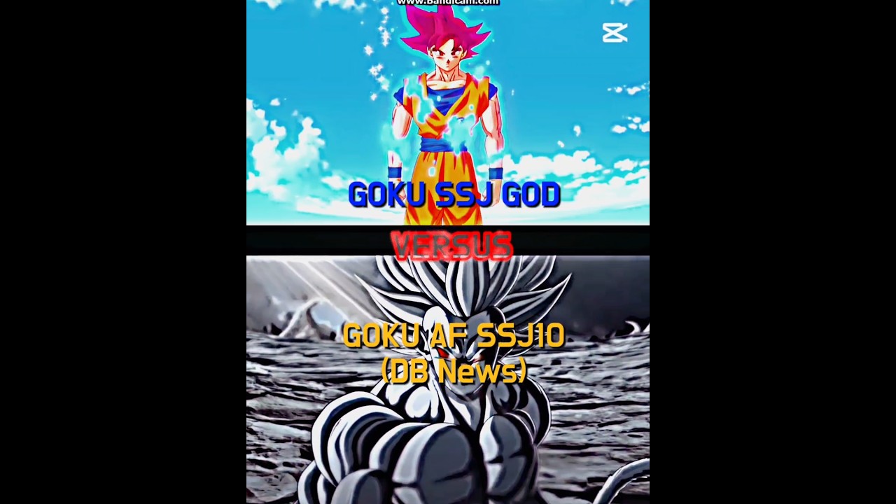 Goku ssj god VS Goku SSJ10 (DB News) #dbz #dbd #dbs #dbaf #goku #gokugoku #vs #dbnews #ssj10 #db
