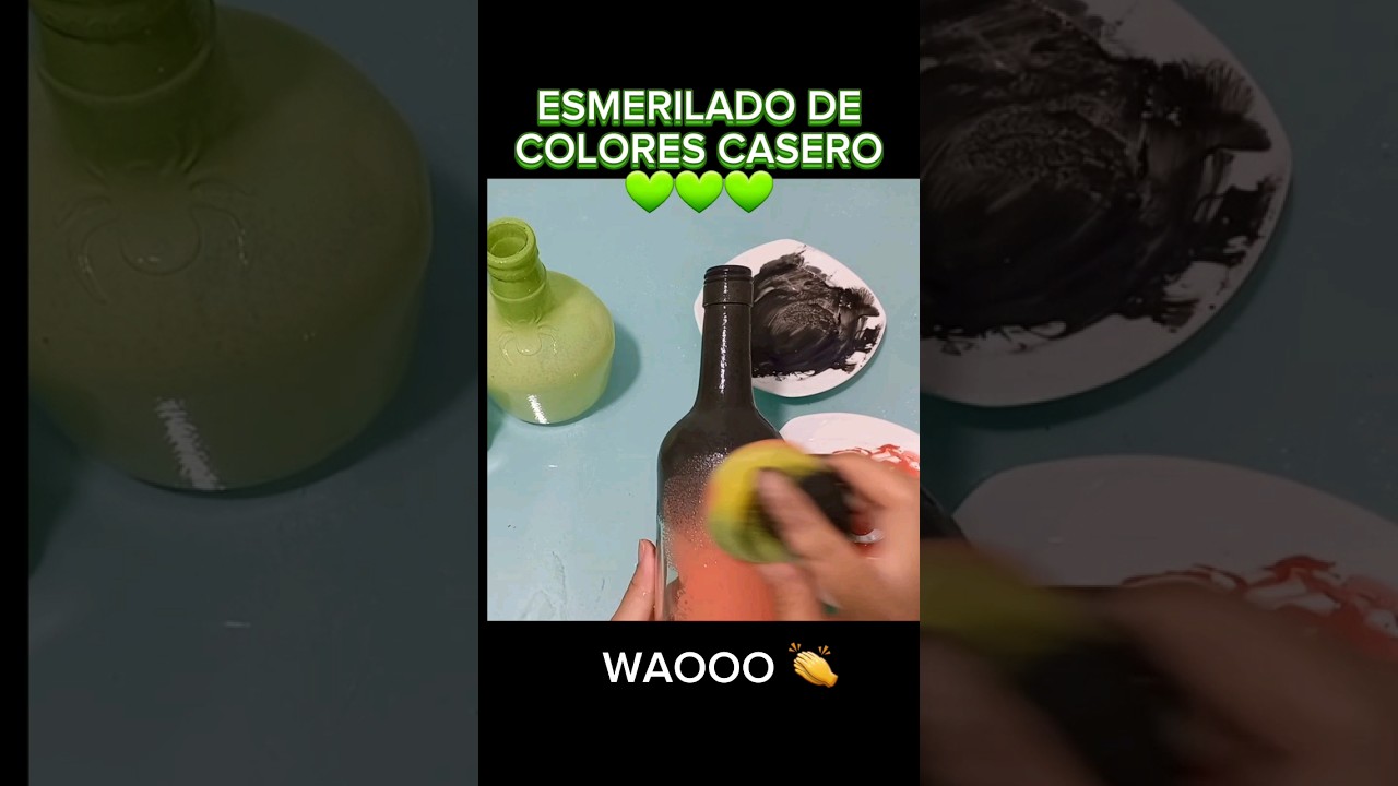 ESMERILADO casero de colores #parati #diy #manualidades