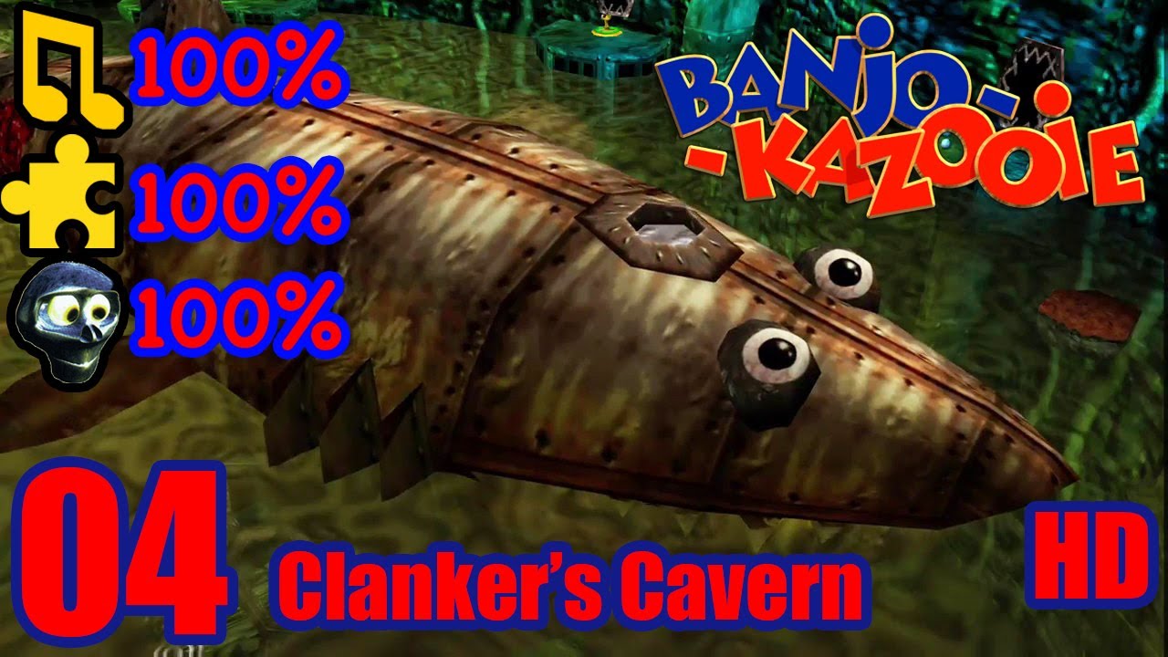 Banjo Kazooie HD 100% Walkthrough Part 4 - Clanker's Cavern