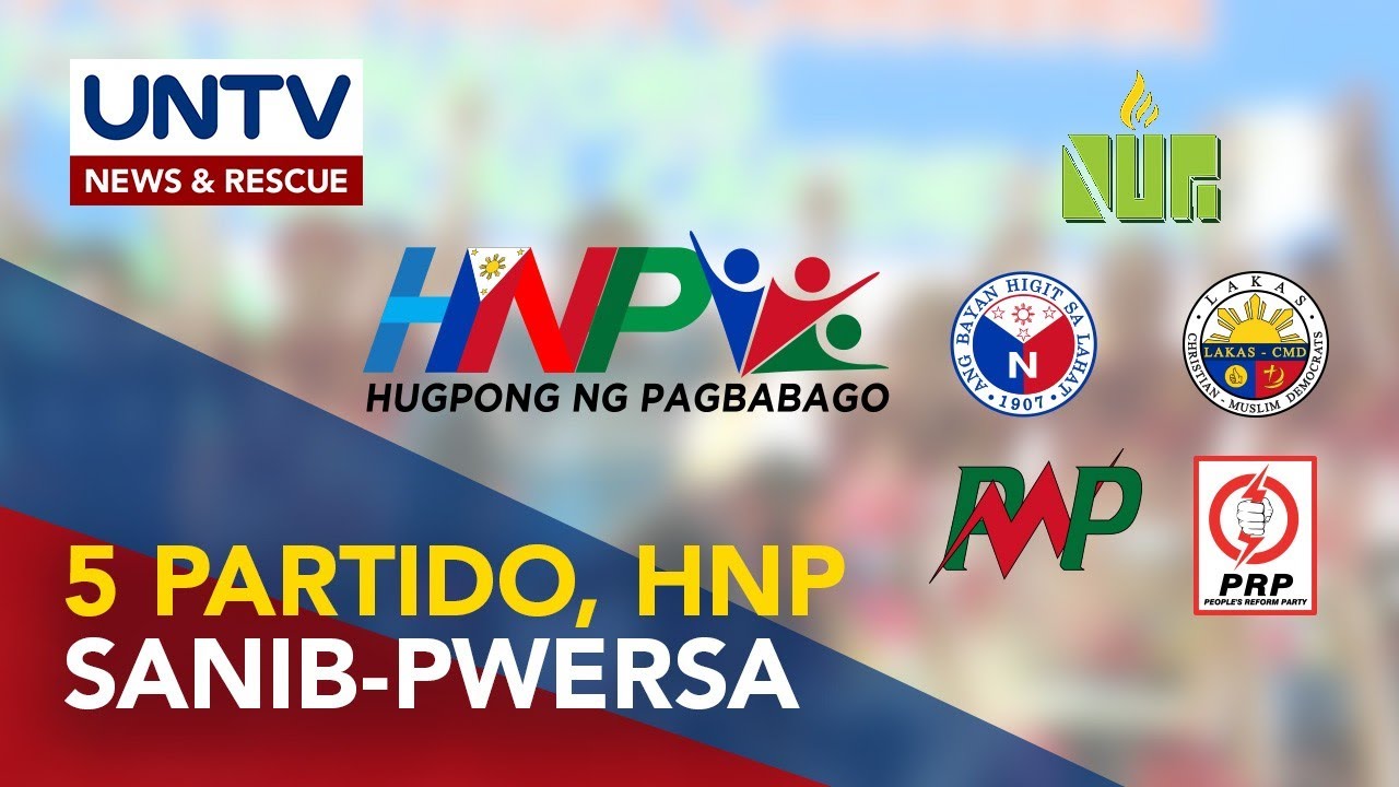 Alyansa ng 5 political parties sa Hugpong ng Pagbabago, isinasapinal na — Del Rosario