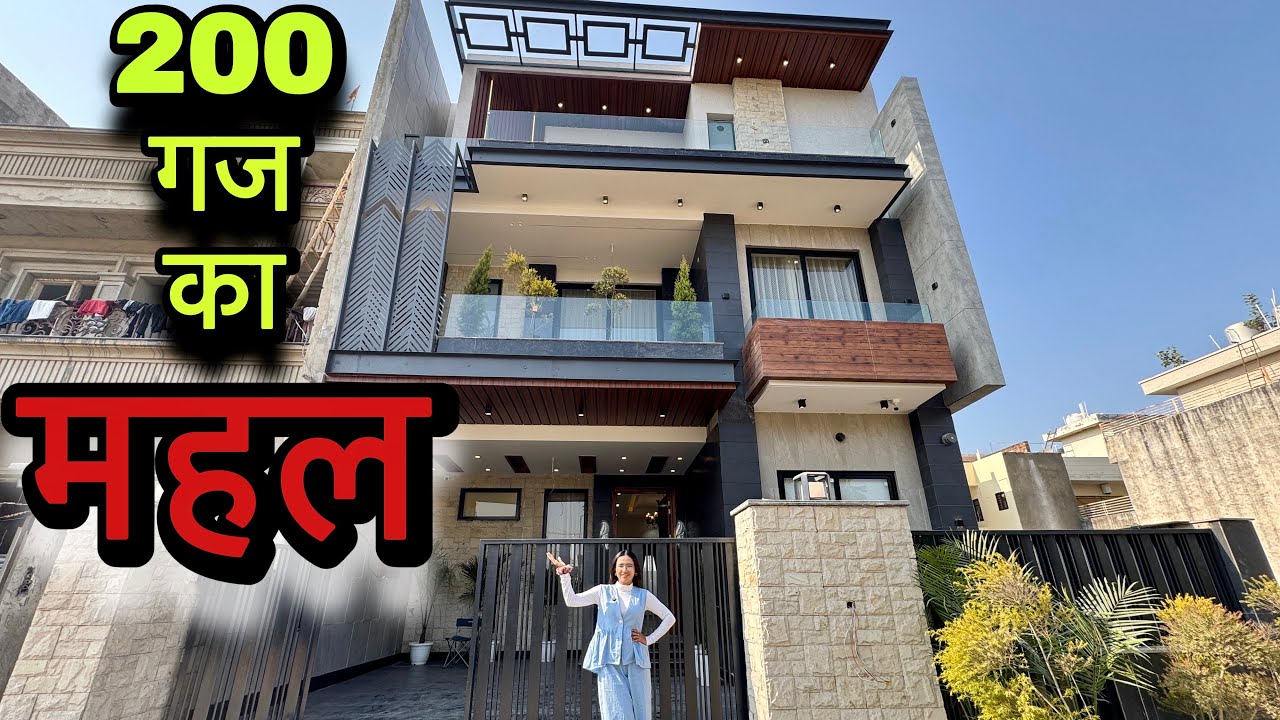 ( 30×60 ) Inside a Ultra Luxury 200 Gaj 5 BHK Duplex House For Sale in 200 ft Airport Road Facing 