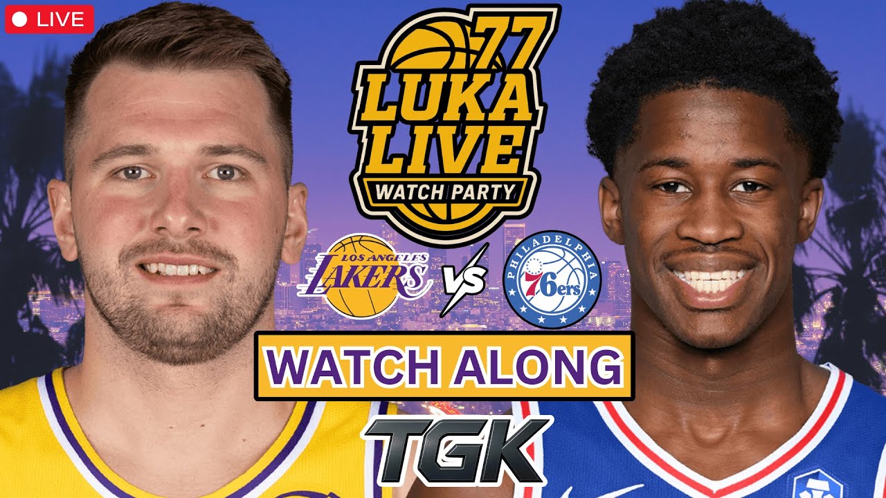 REAVES IS COOKING! Lakers vs 76ers | Watch Along + Play by Play Reactions | Luka Doncic Live