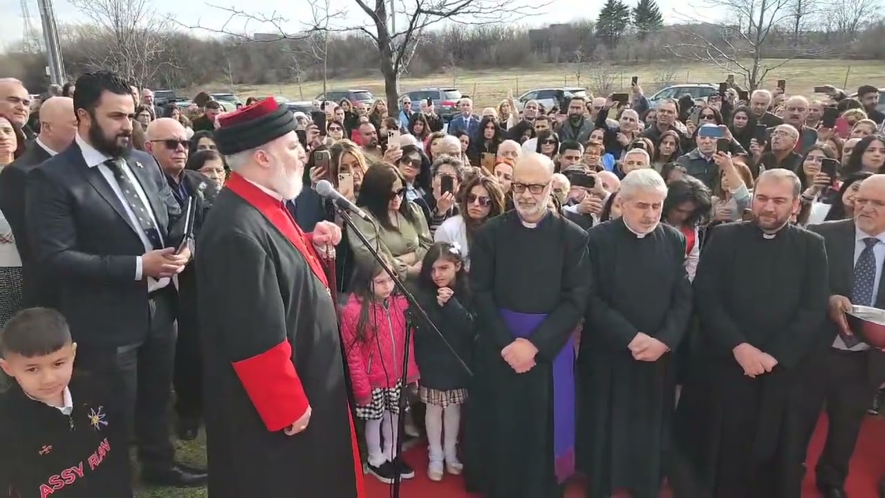 April 1, 2024 His Holiness Mar Awa III Catholicos Patriarch unveiling the Assyrian Martyrs monument