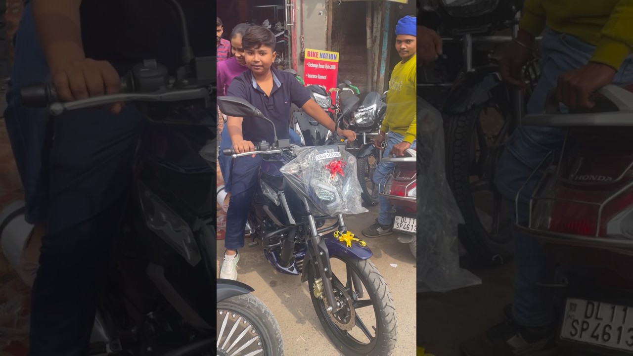 My first bike Delivery🥳🥰 tvs raider #bikelover #motovlog #shorts