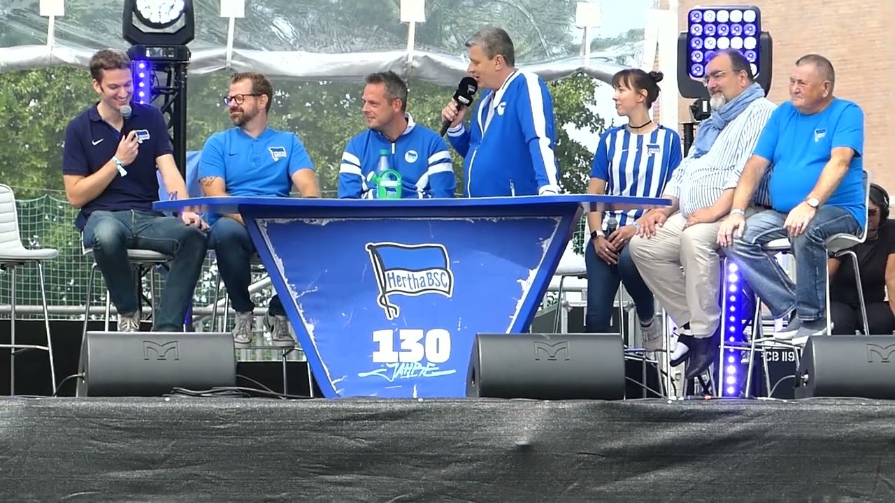 Hertha BSC Berlin neuer Präsident Kay Bernstein stellt Präsidium vor - Fan Fest 30 Juli 2022