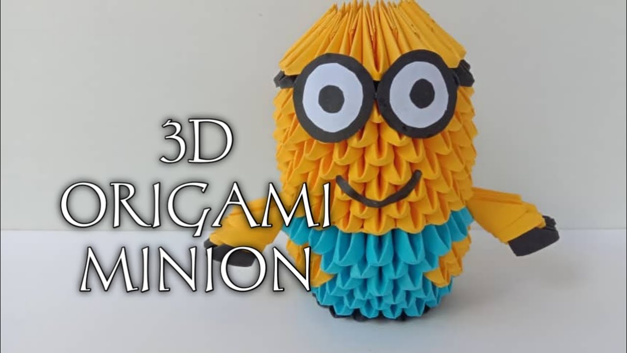 3D ORIGAMI MINION TUTORIAL || STEP BY STEP TUTORIAL