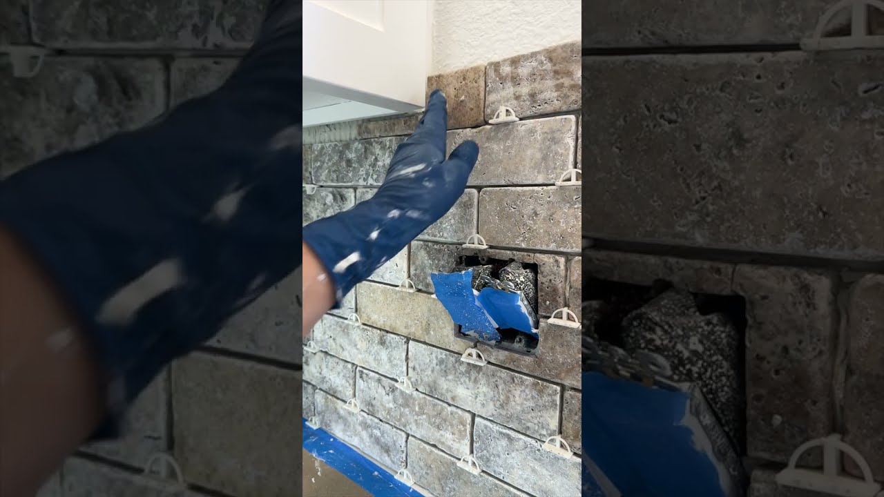 Installing a Tumbled Travertine Backsplash | Stone Tile Wall Tips & Tricks