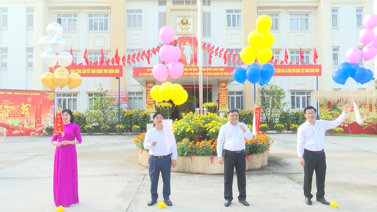XÃ AN PHƯỚC TỔ CHỨC CHÀO CỜ ĐẦU NĂM    MỪNG XUÂN BÍNH NGỌ 2026