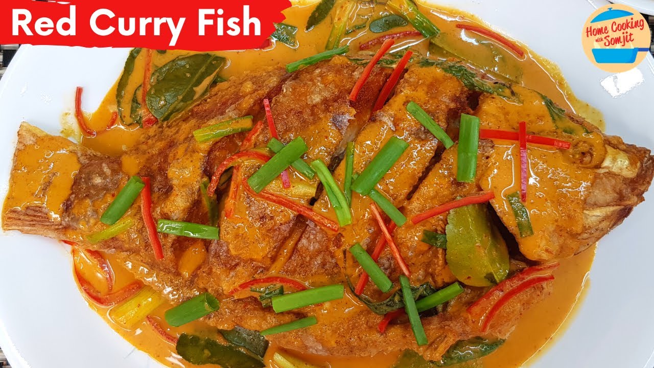 Crispy Fried Fish with Thai Red Curry Sauce Recipe