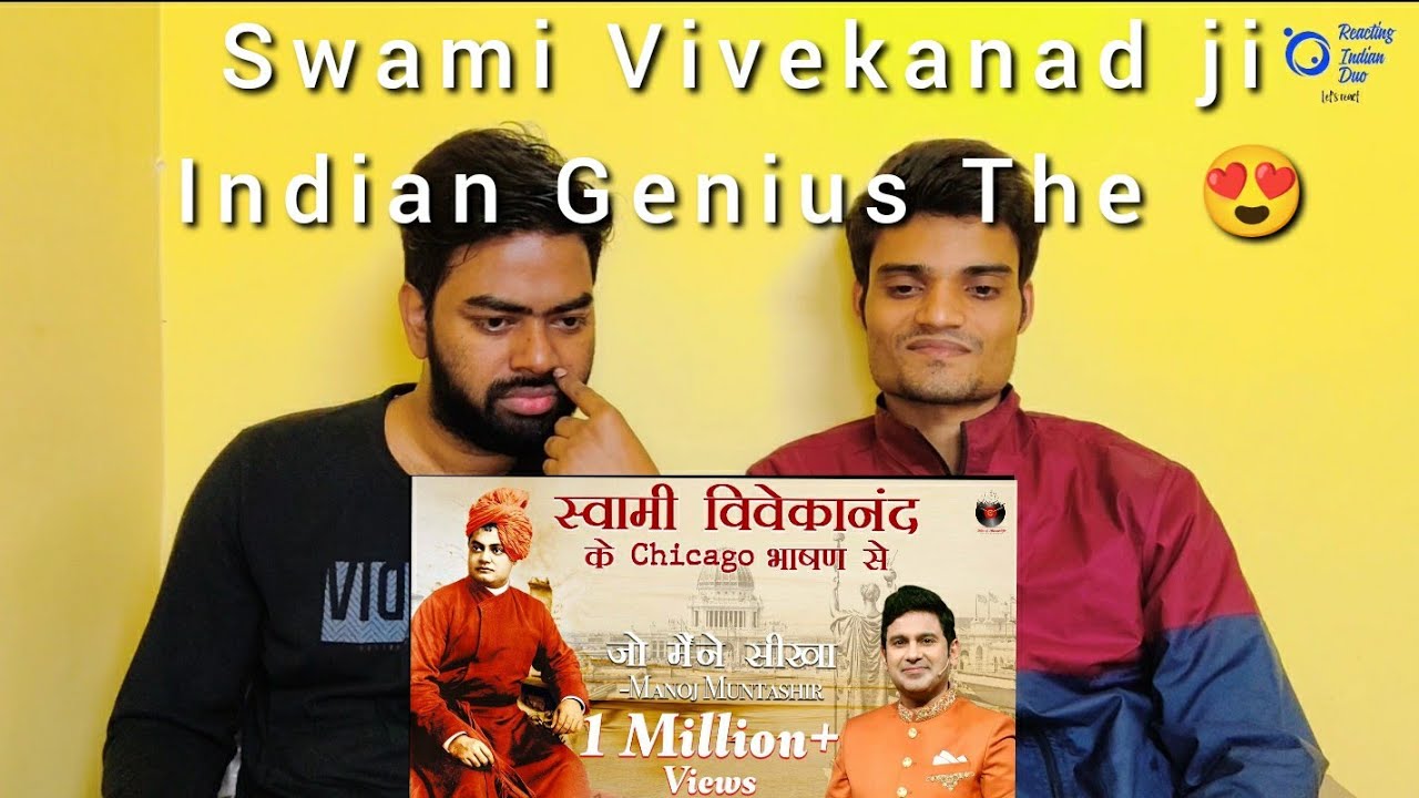 Swami Vivekanand Ke Chicago Bhashan Se Jo Maine Seekha | Manoj Muntashir Latest | Indian Reaction