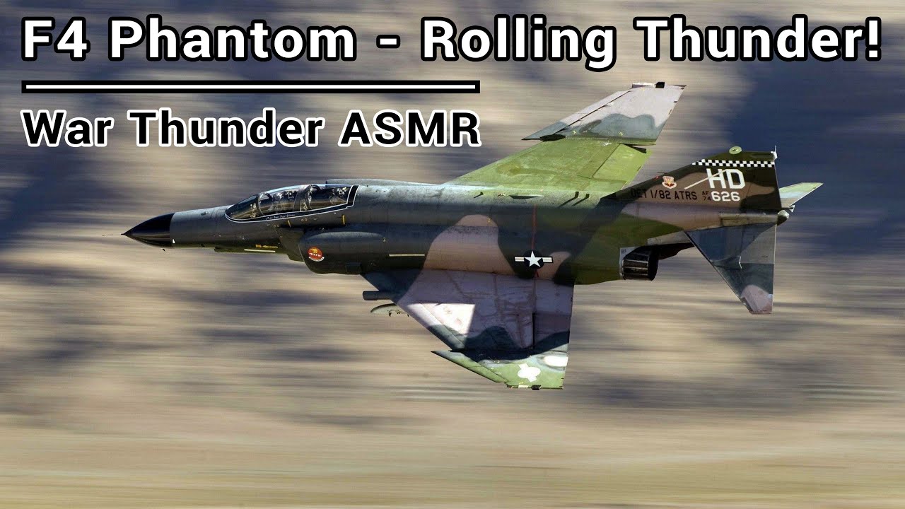 [ASMR] War Thunder - F4 Phantom - Trying To Survive as a Fighter Bomber