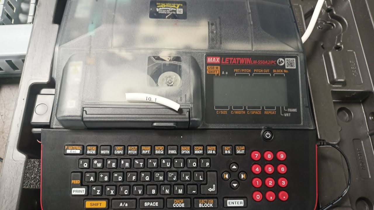 Max Letatwin Number Ferrules Printing Machine for Electrical Panel Wire Labeling