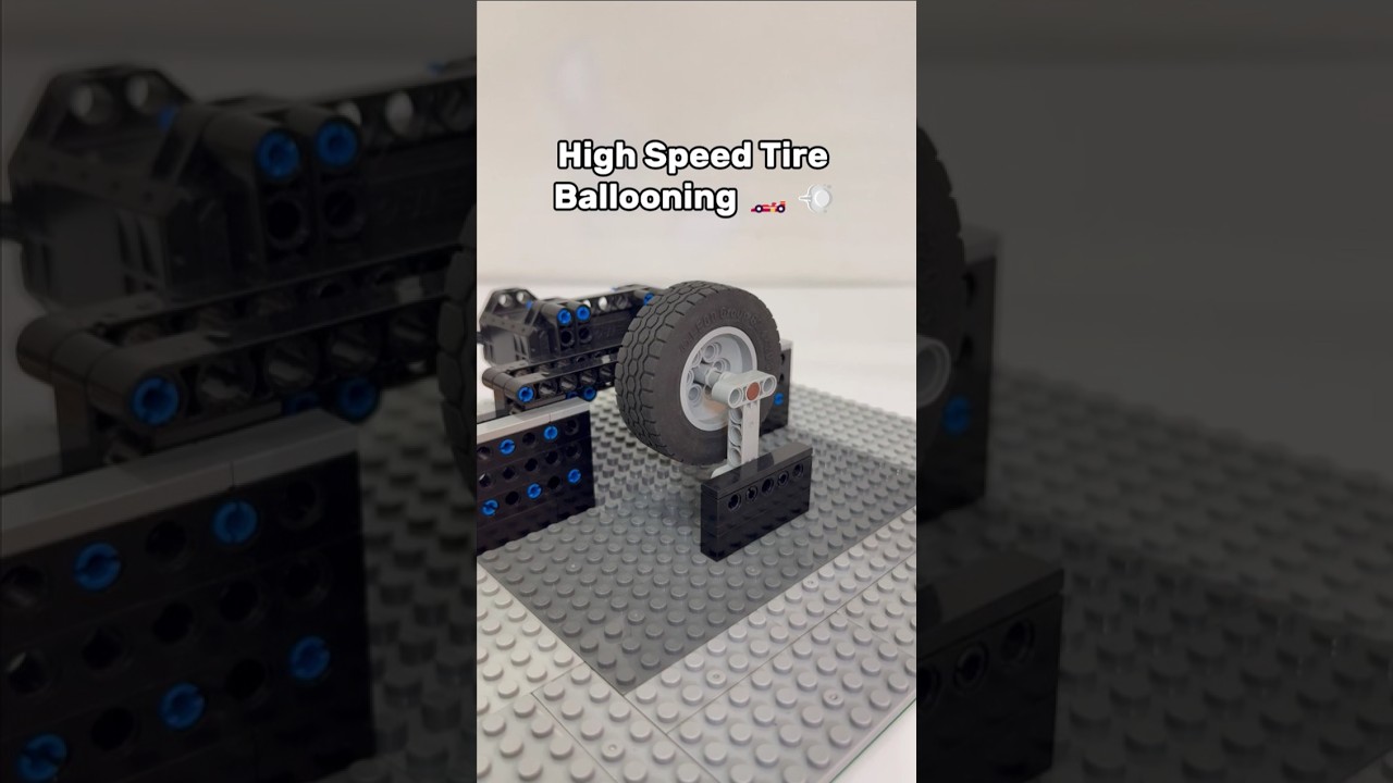 Centrifugal Force VS LEGO Rubber Tire🛠️🌀#LegoTechnic#Engineering