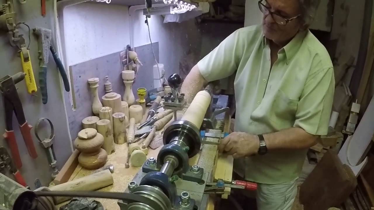 Copiador casero para torno de madera