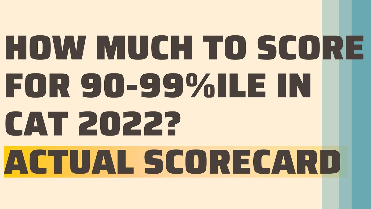 CAT 2022 Expected Score vs Percentile - Know you targets #catexam  #cat2022