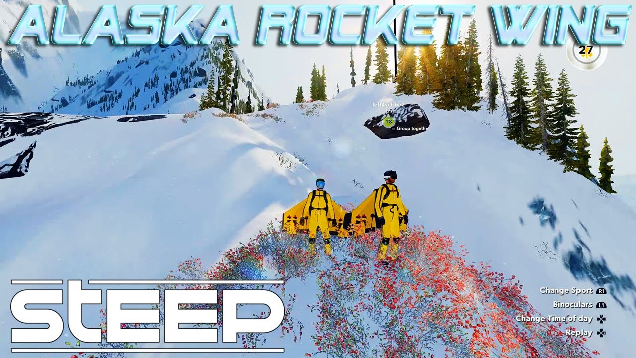Steep Extreme Pack Gameplay | Rocket Wing & Speed Riding in Alaska