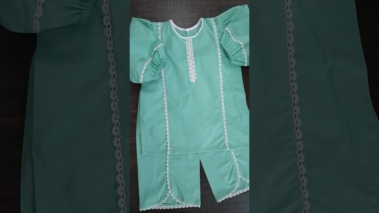 Latest baby girl kurti with plazzo #shorts #short #ytshorts #youtubeshorts #diy #kurti #trouser