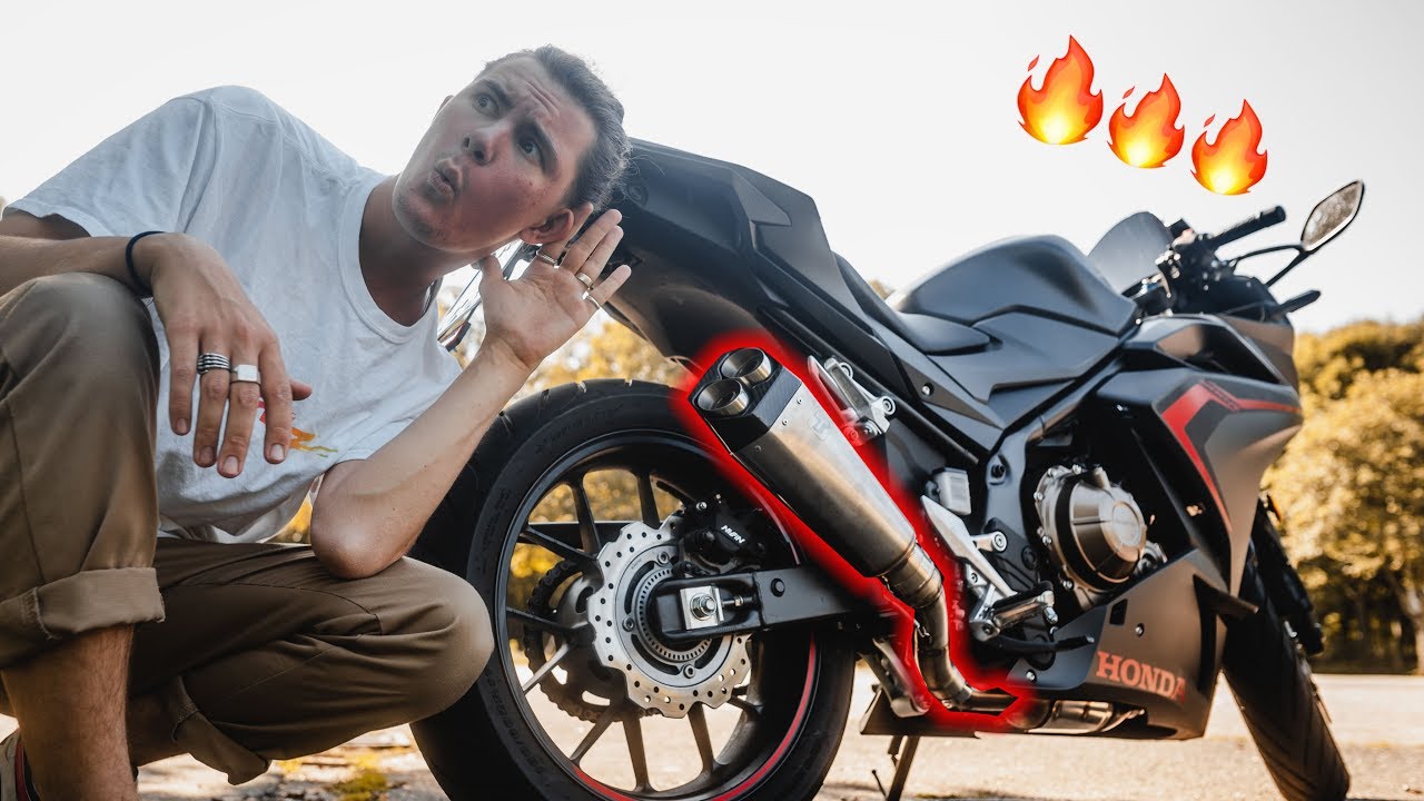 Der NEUE AUSPUFF ballert! CBR 500R 🔥🔥🔥