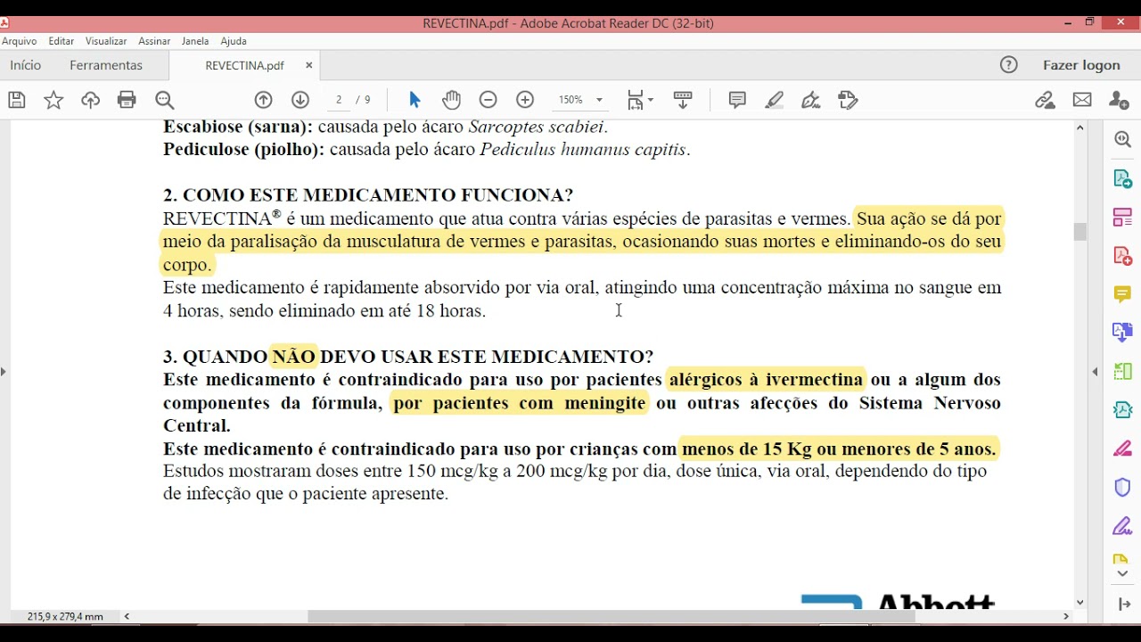 Ivermectina - Lendo a Bula - Parte 1