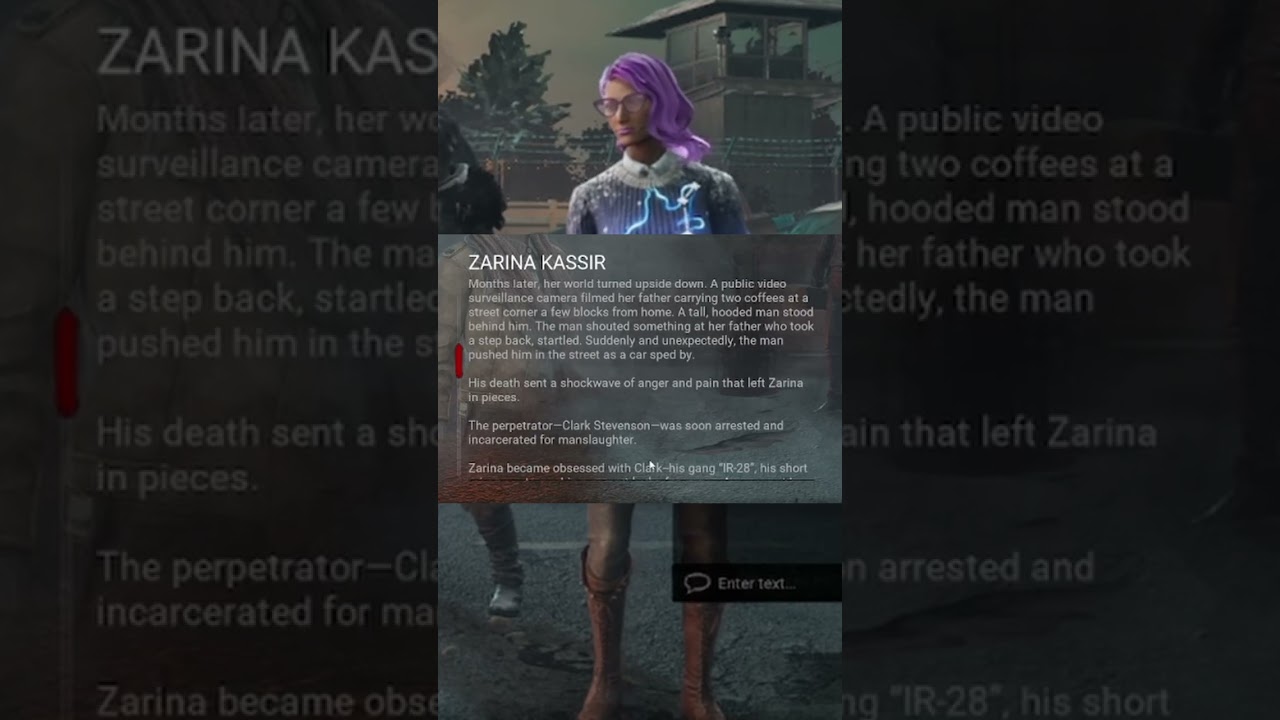 Zarina Lore #zarina #dbd #lore #read #asmr #twitch #twitchstreamer  #deadbydaylight #steak #online