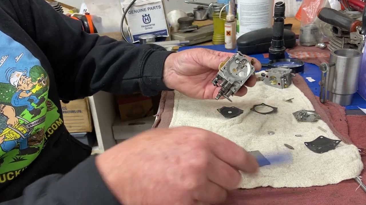как починить карбюратор husqvarna 394
