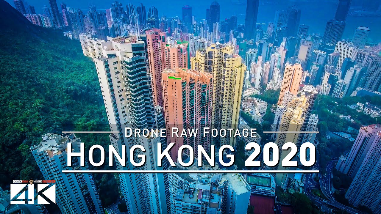 【4K】Drone RAW Footage | This is HONG KONG 2020 | Victorias Peak and More | UltraHD Stock Video