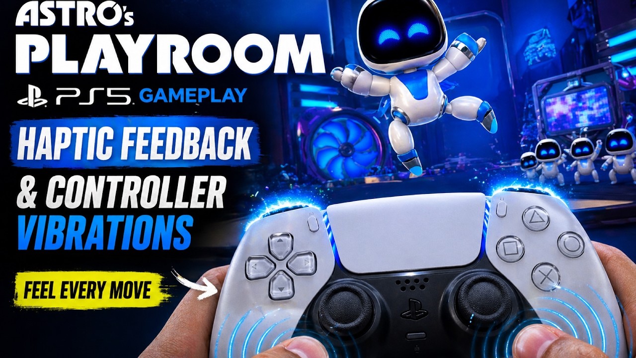 Геймплей Astro’s Playroom на PS5 – невероятная тактильная отдача и вибрация контроллера.