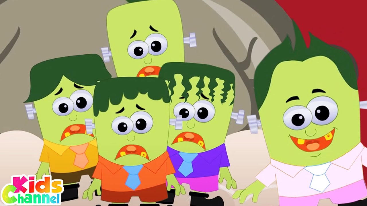 Five Little Monsters + More Spooky Nursery Rhymes & Halloween Songs for Kids