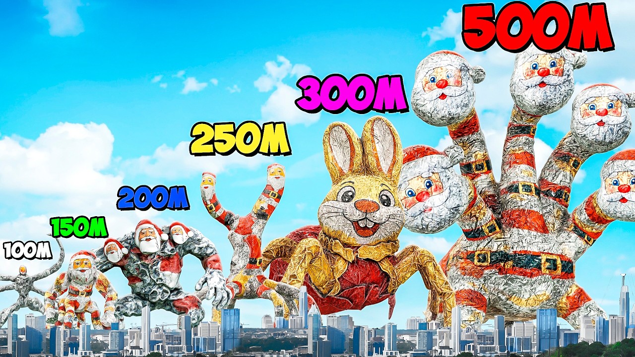СРАВНЕНИЕ РАЗМЕРОВ ВСЕХ ГУГУ ГАГА ДЕД МОРОЗ В ГАРРИС МОД! GOO GOO GAGA SANTA CLAUS Garry`s Mod