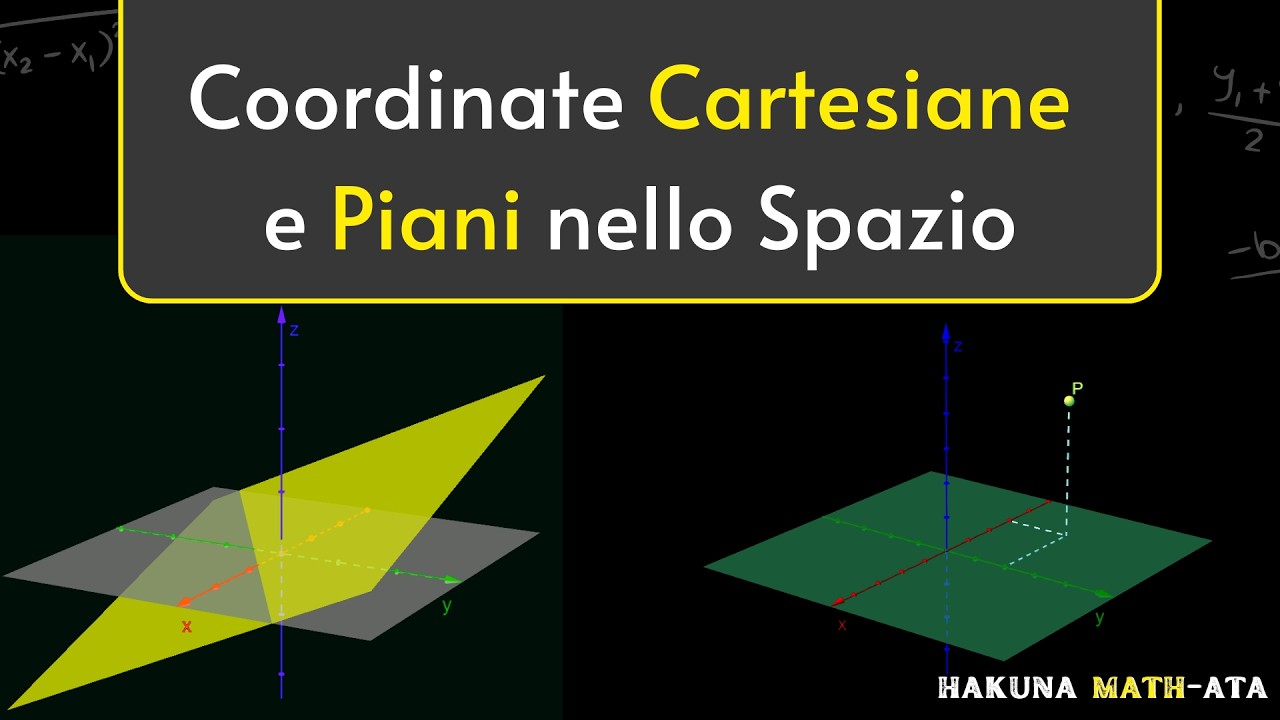 Coordinate cartesiane nello spazio: 2. piani nello spazio | Hakuna MATH-ata