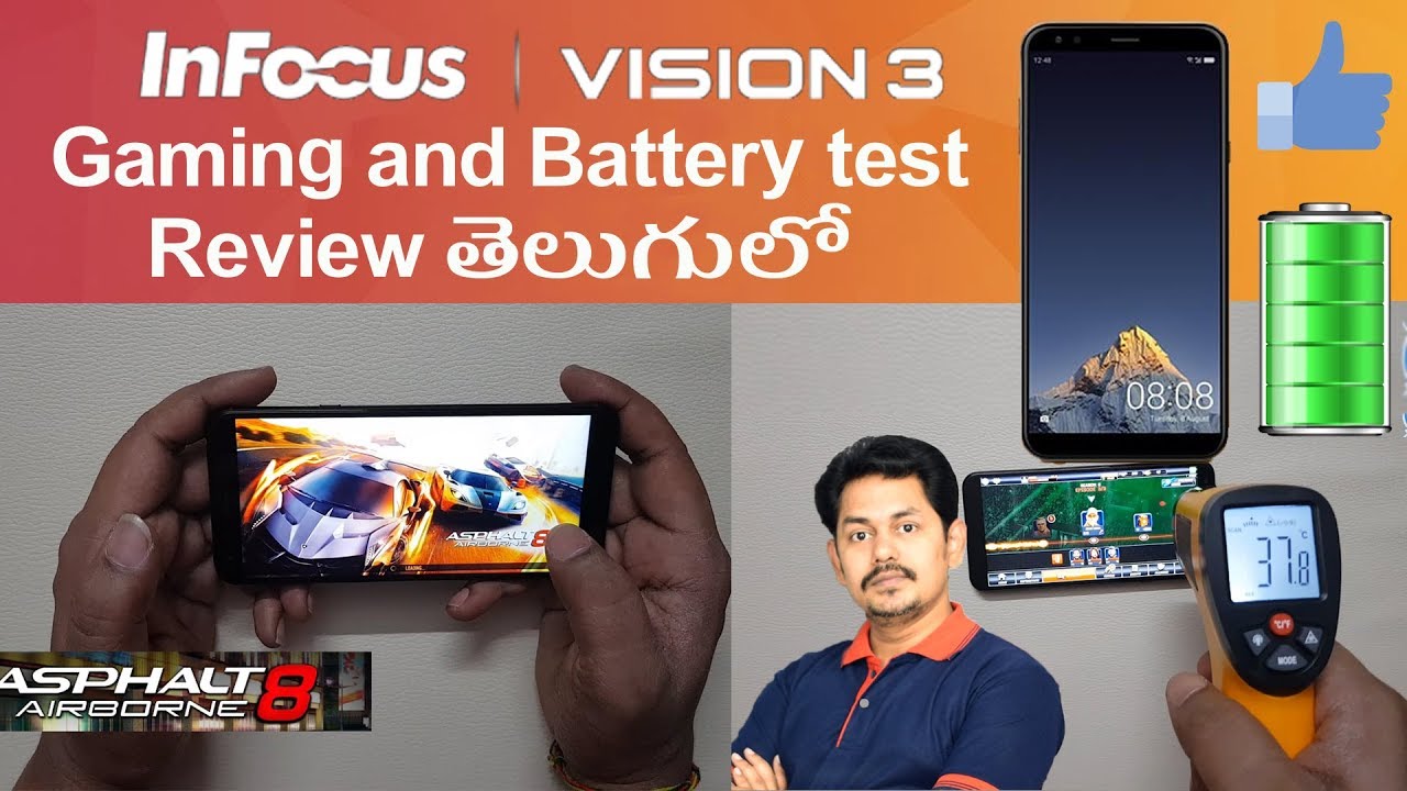 inFocus VISION 3 Gaming and Battery Test in Telugu || Tech-Logic