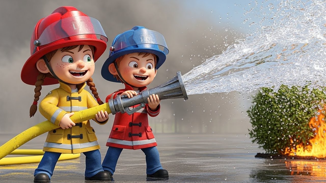 Fire Truck Alphabet Rescue Song for Kids | Learn ABC & Letters, Vehicle Song, Popular Nursery Rhyme