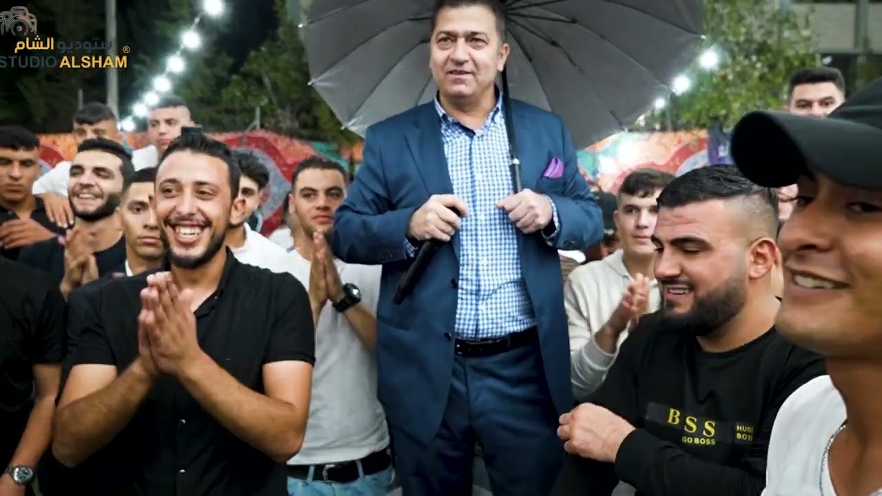 محاورة نارية تحت زخات الامطار الفنان نعمان الجلماوي واكرم قعوار سهرة العريس خالد ابو الرب -جلبون-